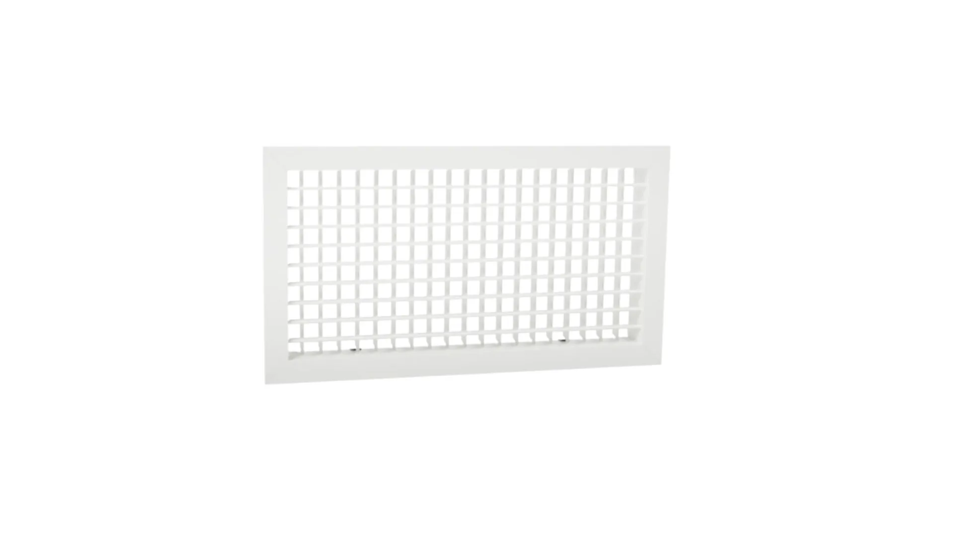 Grille de soufflage double déflexion 400x200mm- Blanc