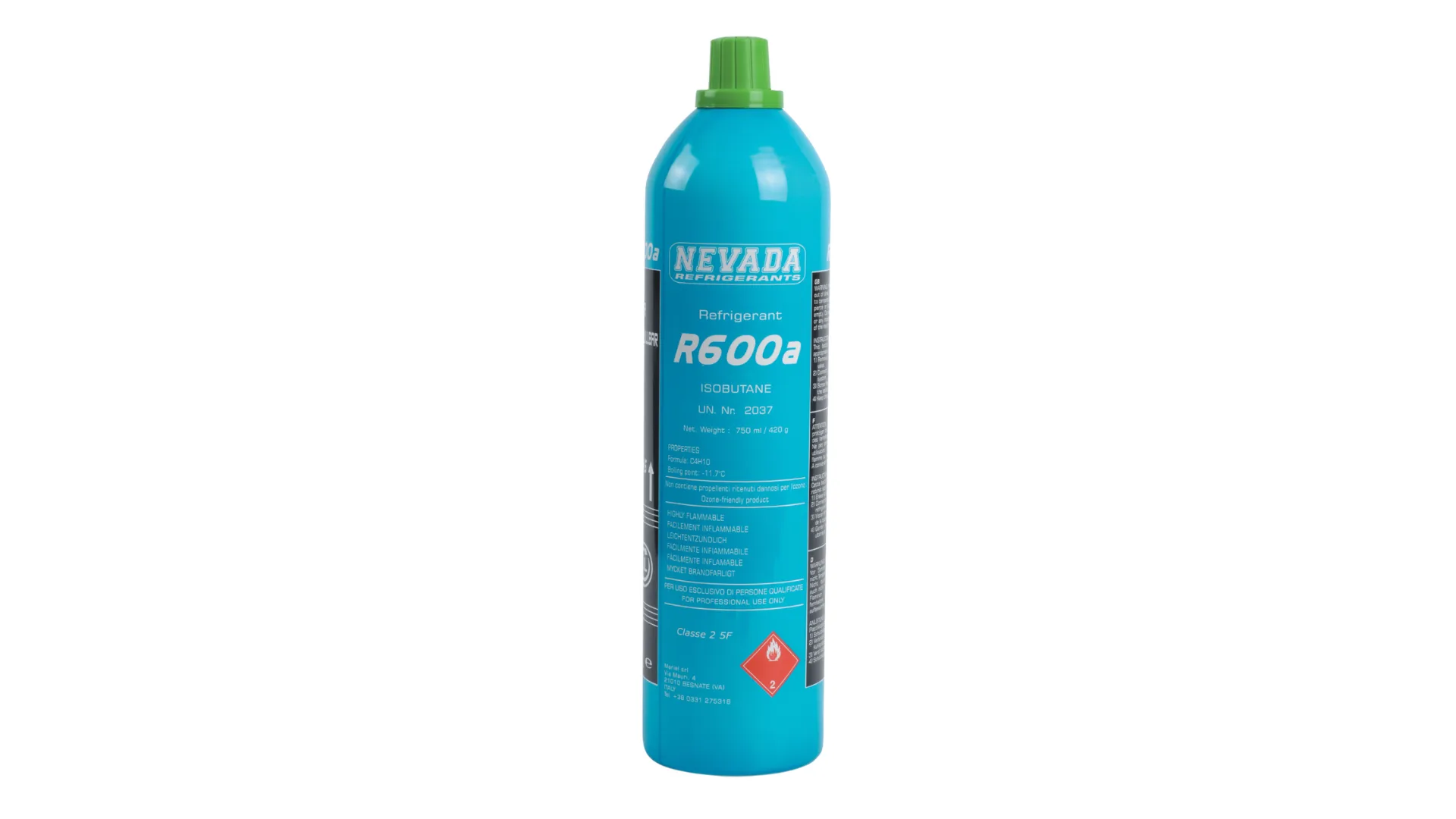 Bouteille refr.isobutane R600 420 GR