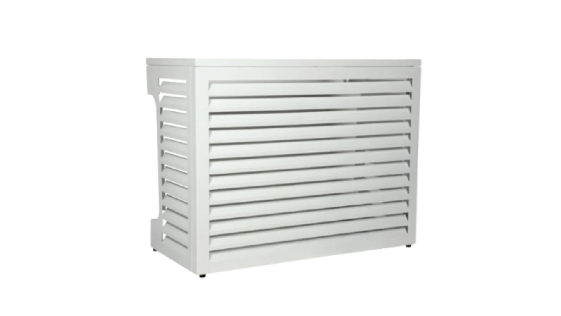 Cache climatisation aluminium blanc - Taille M