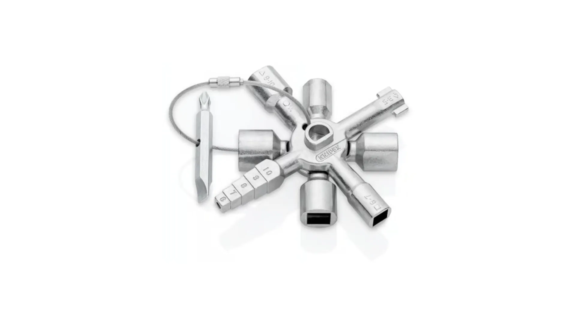 TwinKey Clé multifonctionnelle pour armoires et fermetures standards - KNIPEX