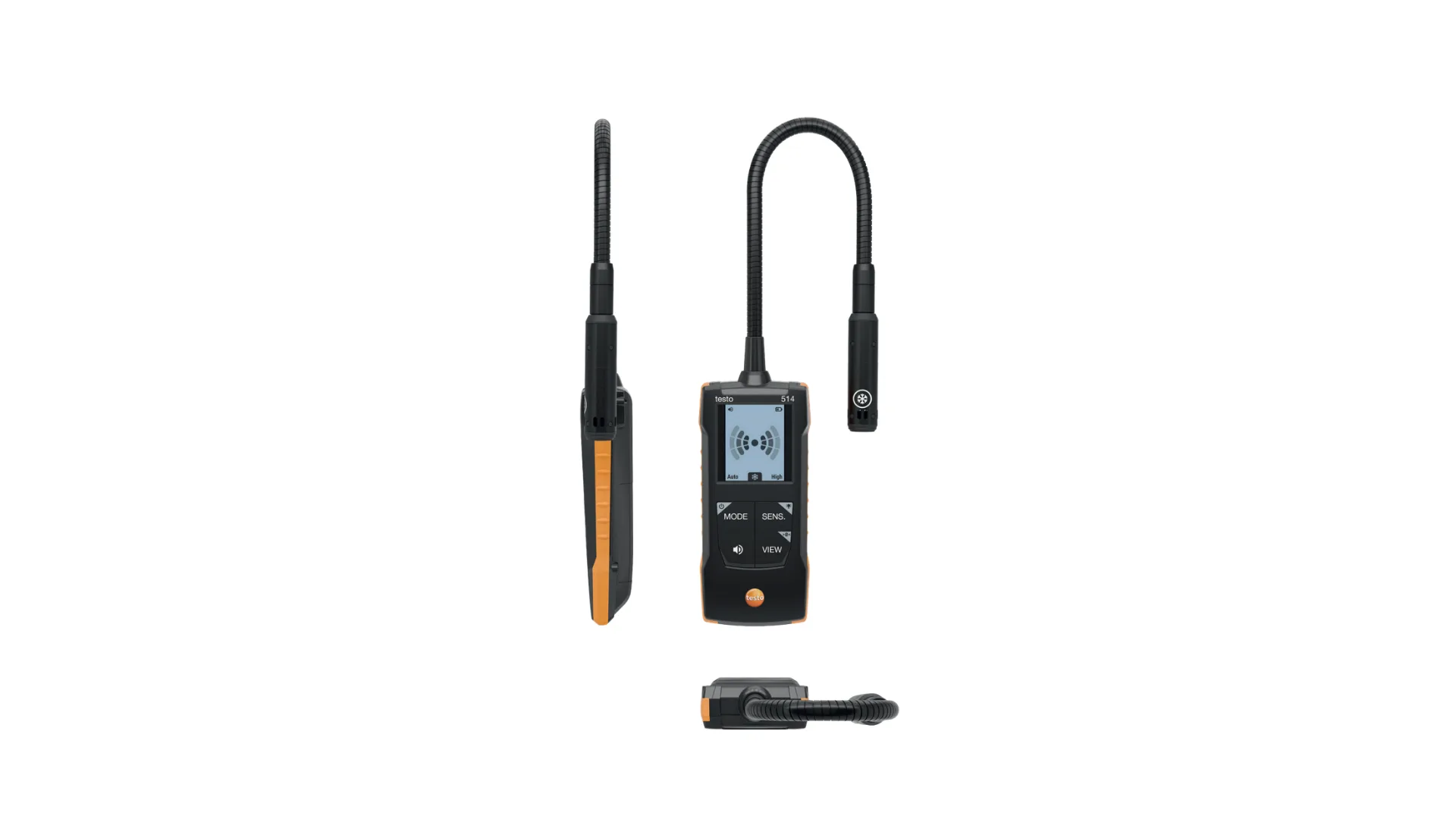 Testo 514, Détecteur de fuites de fluides frigorigènes, R290, H2, compatible A3 et A2L - TESTO