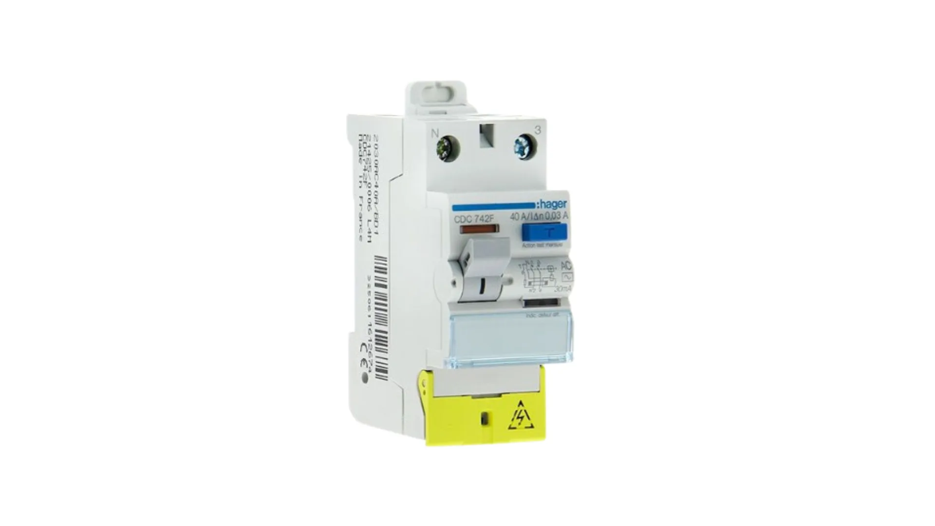 Interrupteur différentiel 40A 30mA type AC 230V - HAGER
