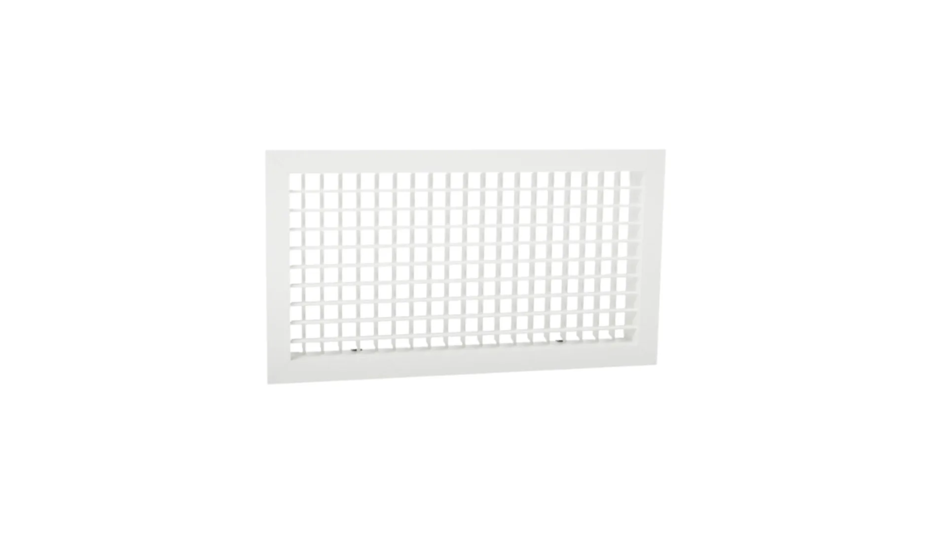 Grille de soufflage double déflexion 400x150mm- Blanc