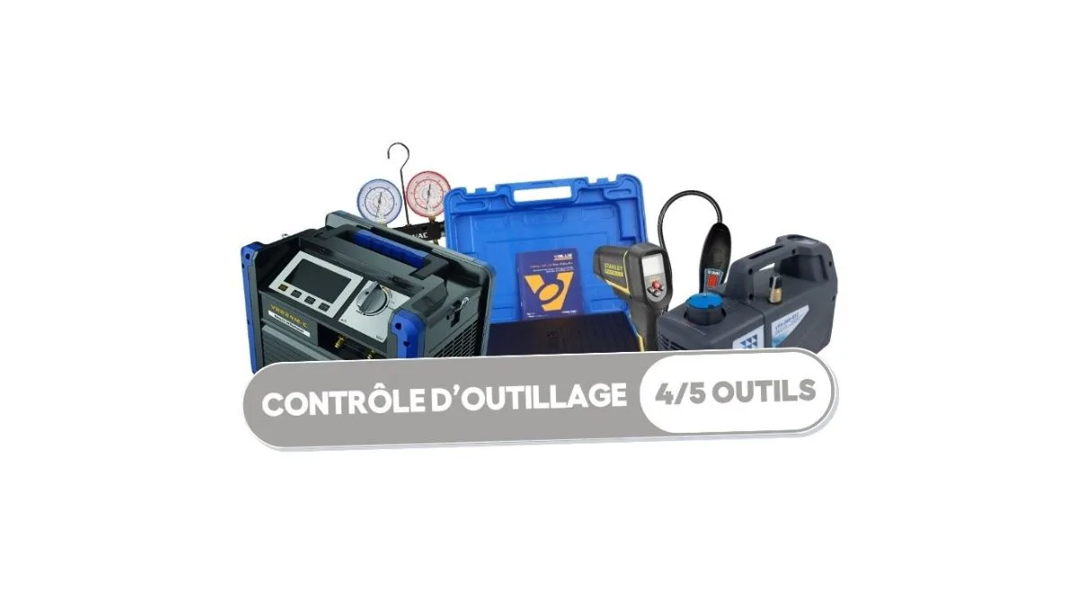 Forfait de vérification d'outillage frigoriste - 4/5 outils  (toutes marques)