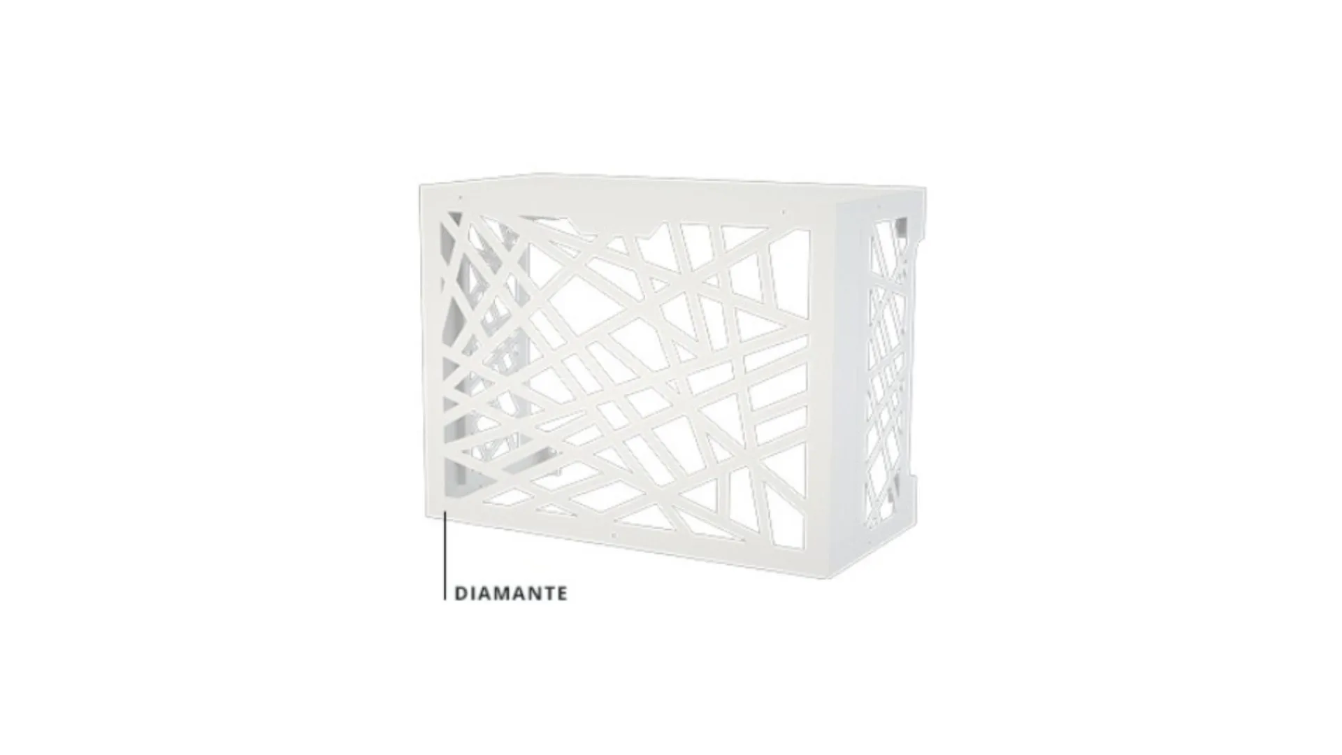 Cache clim acier galvanisé model Diamante Taille S - blanc - ASPEN PUMPS