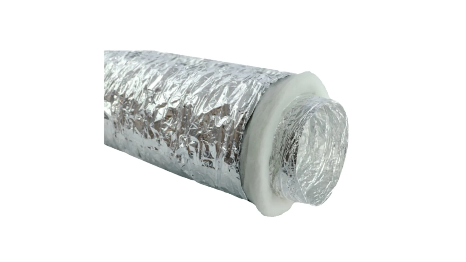 Gaine souple Aluminium - Isolation Phonique Ouate  M1/M1- Ø 203 mm- 1 x 10 m
