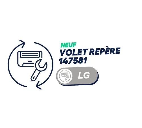 LG - Volet repère 147581 sur vue éclatée pour CS12AF.NH0 + CS09AF. NH0 type ESNH09GHDW0 (neuf)