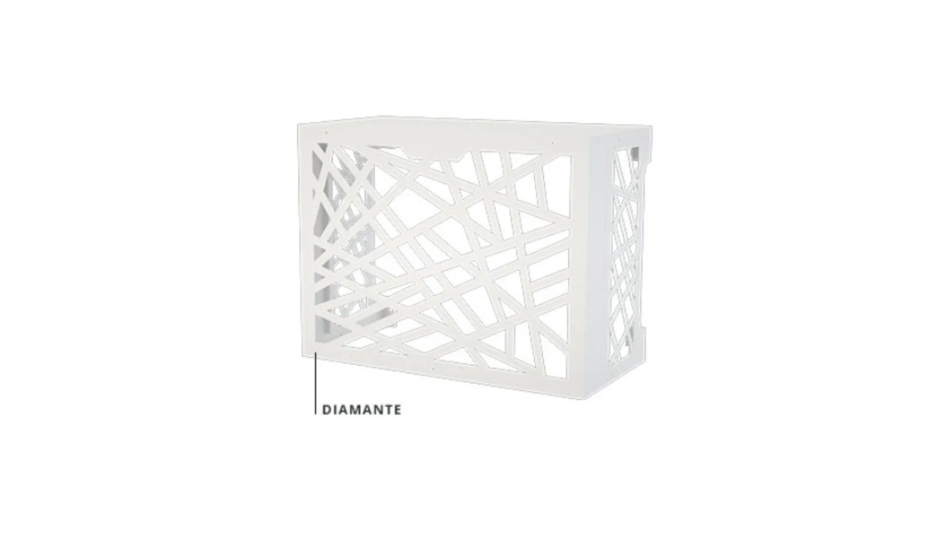 Cache clim acier galvanisé model Diamante Taille L - blanc - ASPEN PUMPS