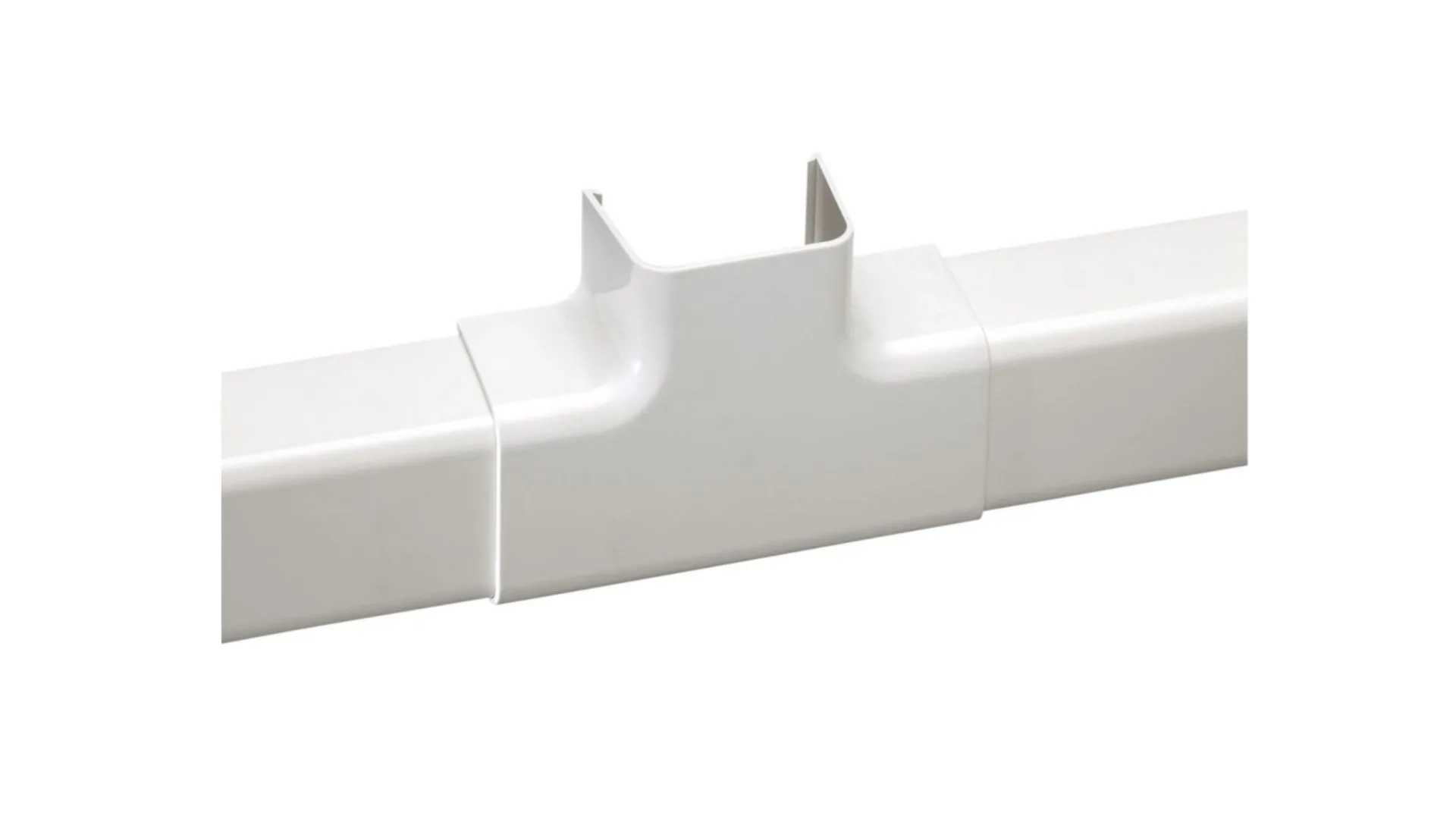 Té d'intersection pour goulotte 110x75 ivoire (carton de 2pcs) - IMPERIALE