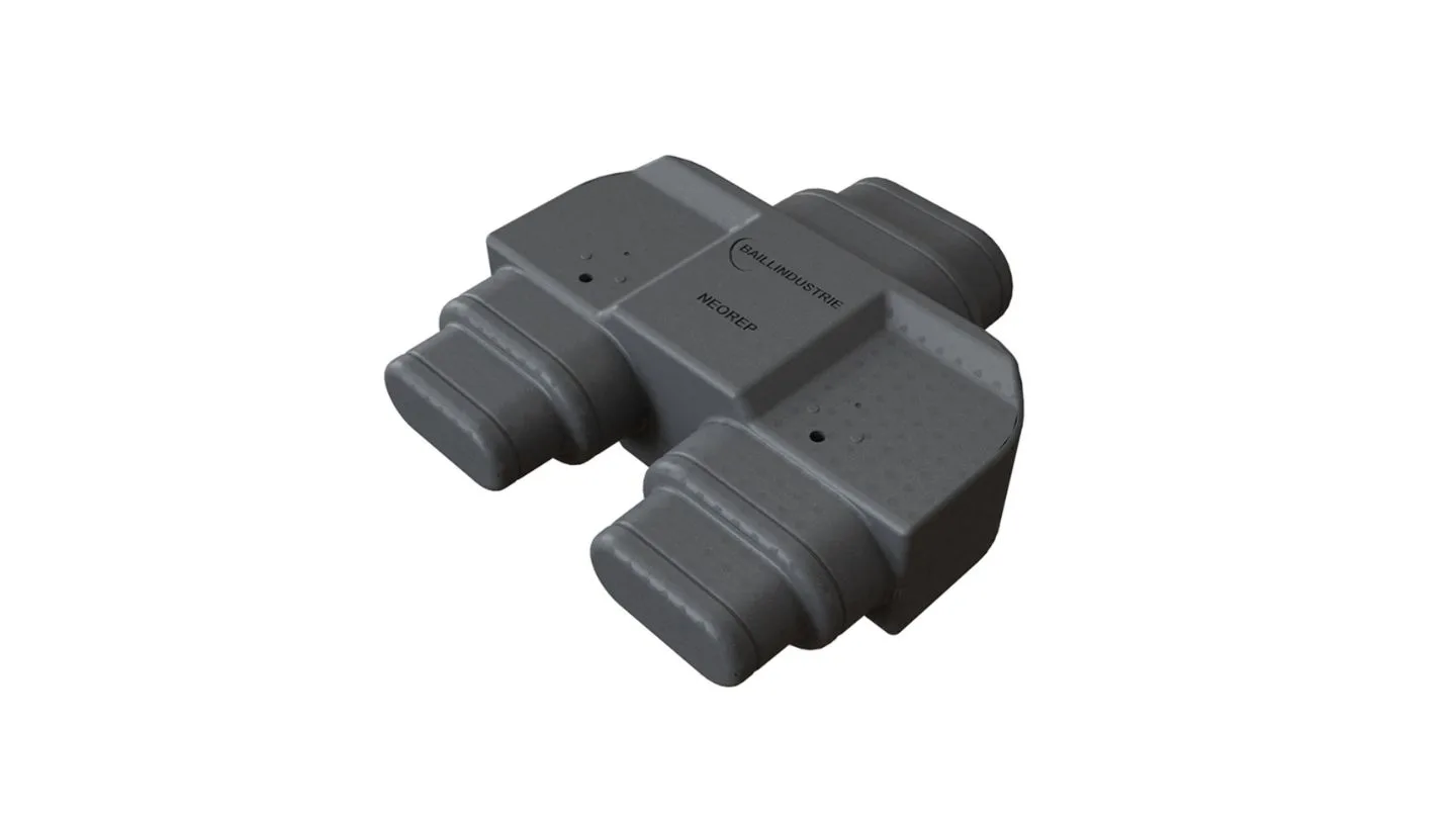 Nouveau Répartiteur 1 entrée Ø 250-200 mm et 2 sorties Ø 200-160 mm, jeu de volets inclus - BAILLINDUSTRIE