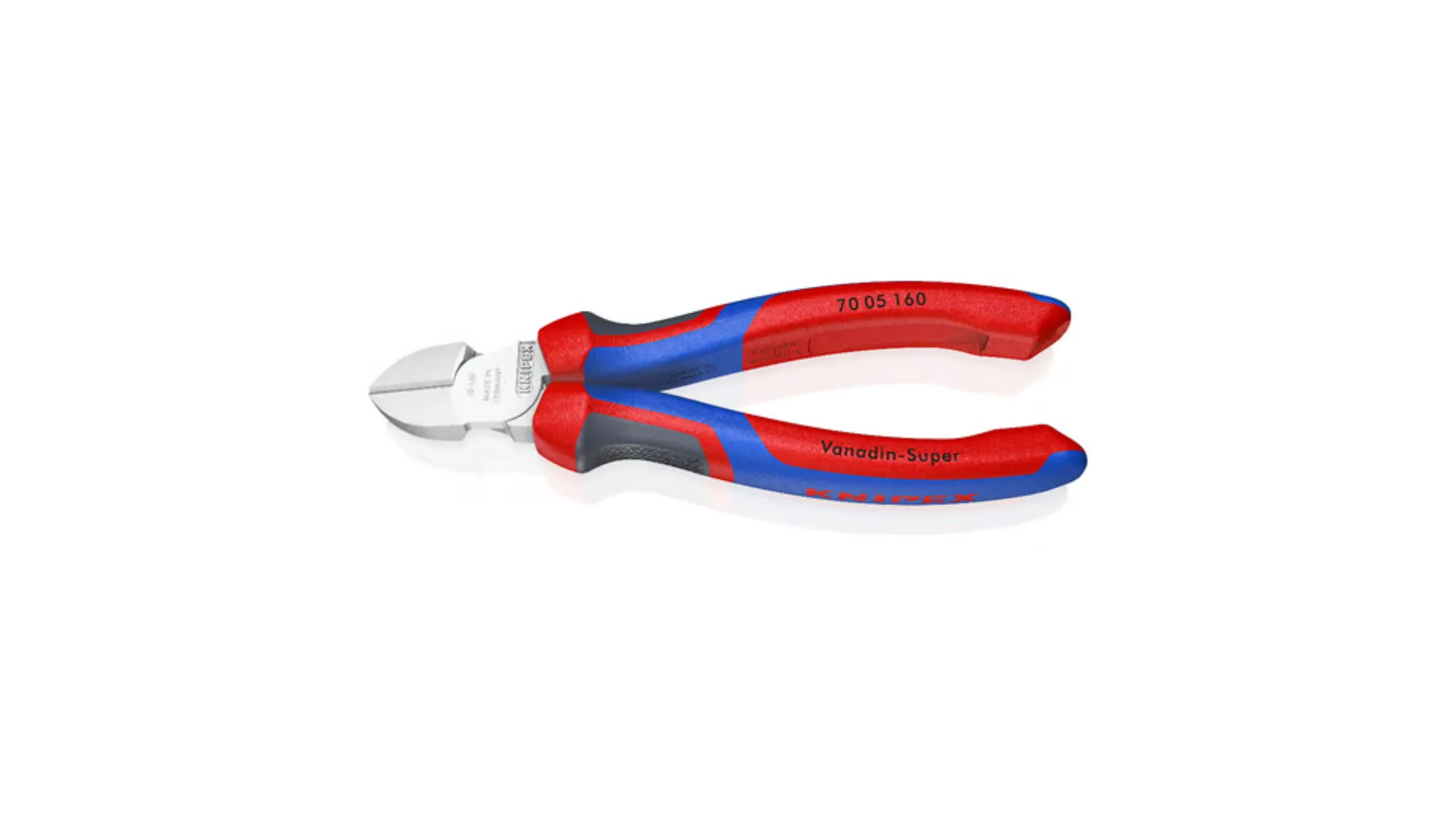 Pince coupante de côté multiusage tête étroite 160mm - Tri-matière - Chromée - KNIPEX