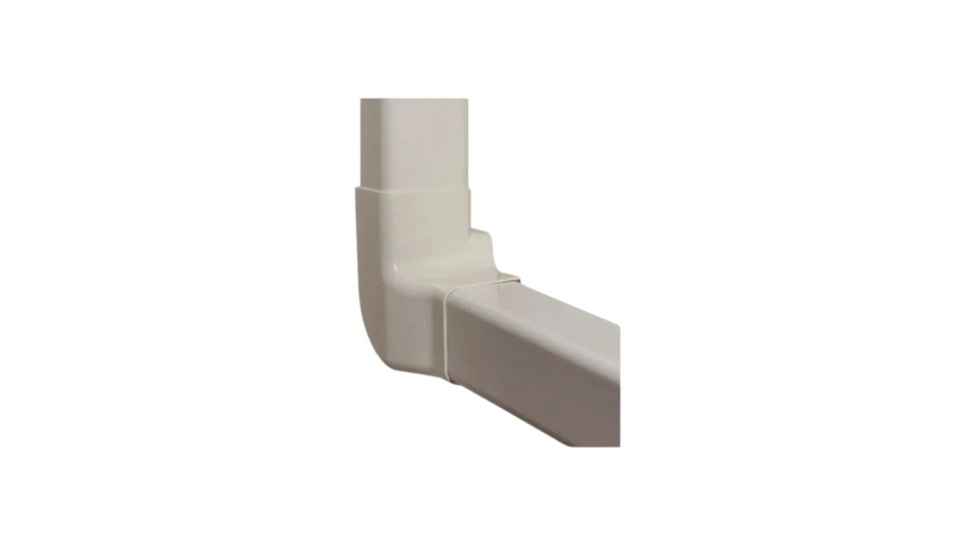 Angle vertical droit 80x60mm Ivoire (4 pcs) - IMPERIALE