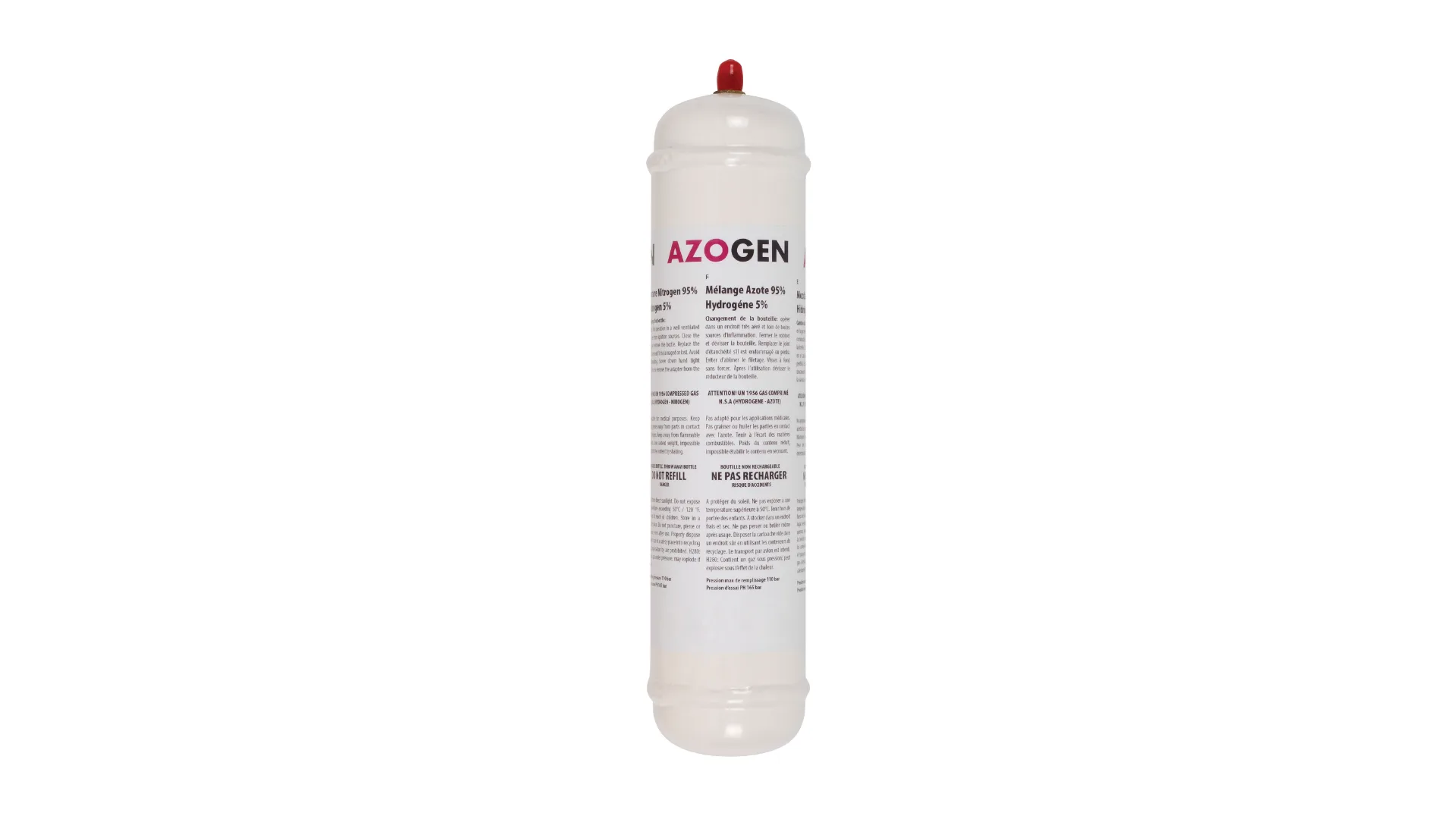 Bouteille 1Kg Azote 95% - Hydrogène 5%