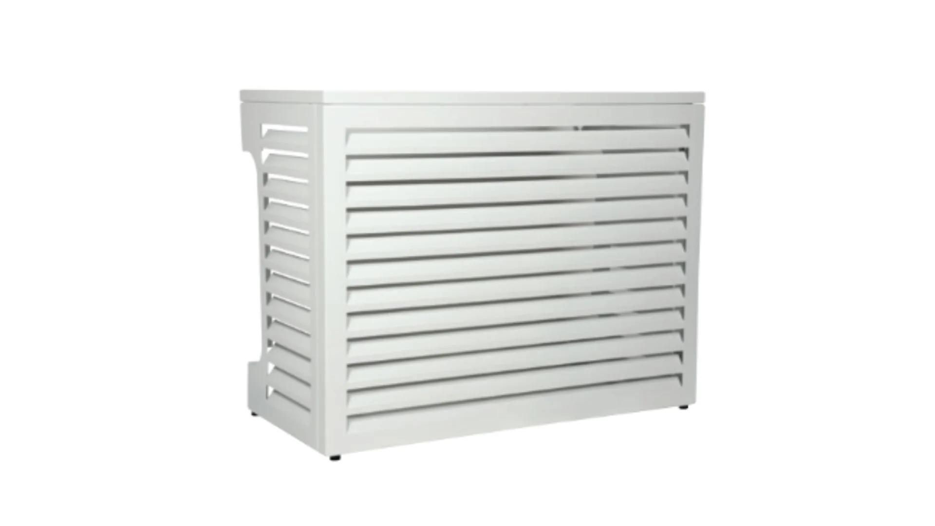Cache climatisation aluminium blanc - Taille XL