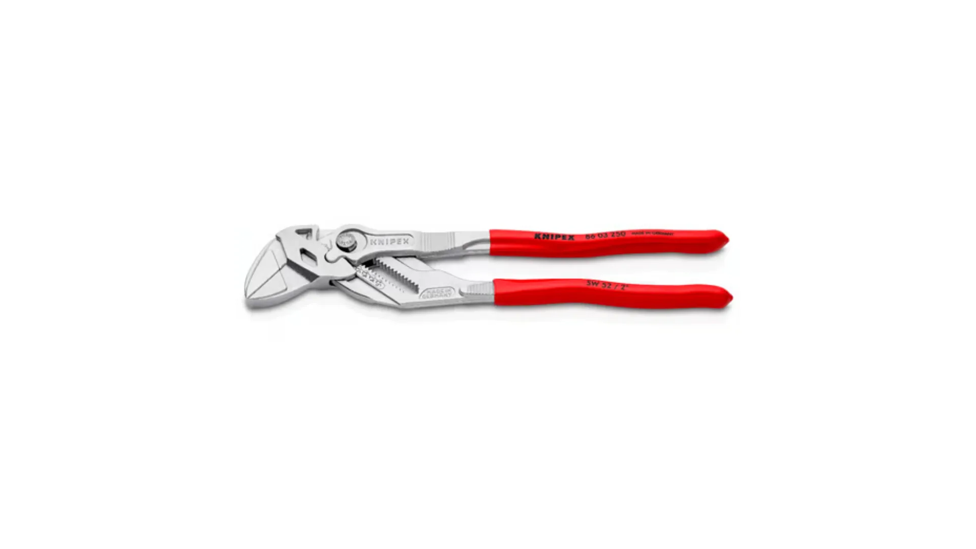 Pince-clé 250mm - Gainage PVC - Chromée - KNIPEX