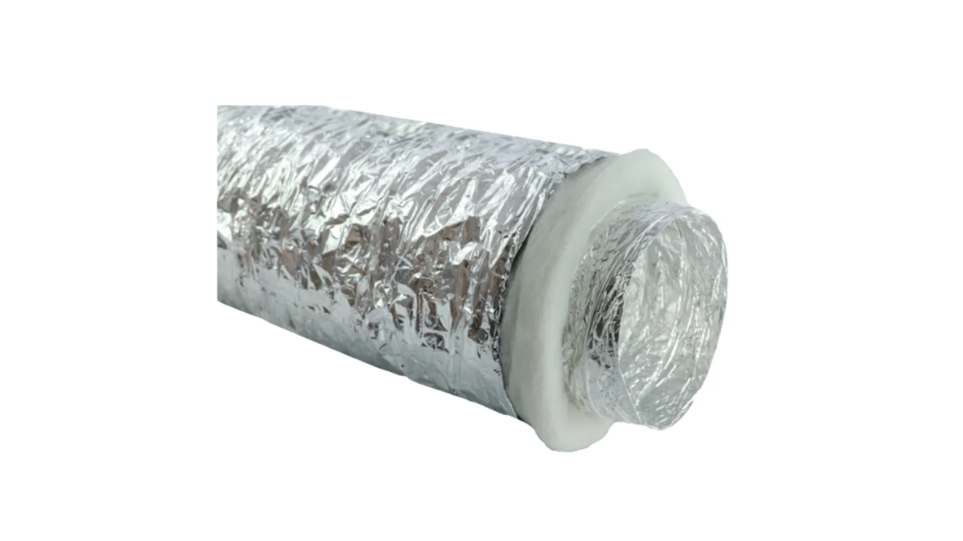 Gaine souple Aluminium - Isolation Phonique Ouate  M1/M1 - Ø 160 mm - 1 x 10 m