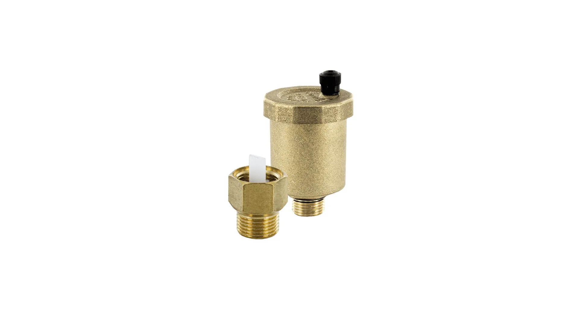 Purgeur d'air automatique Valmat avec joint torique + clapet d'isolement inclus - M 12x17 (3/8")
