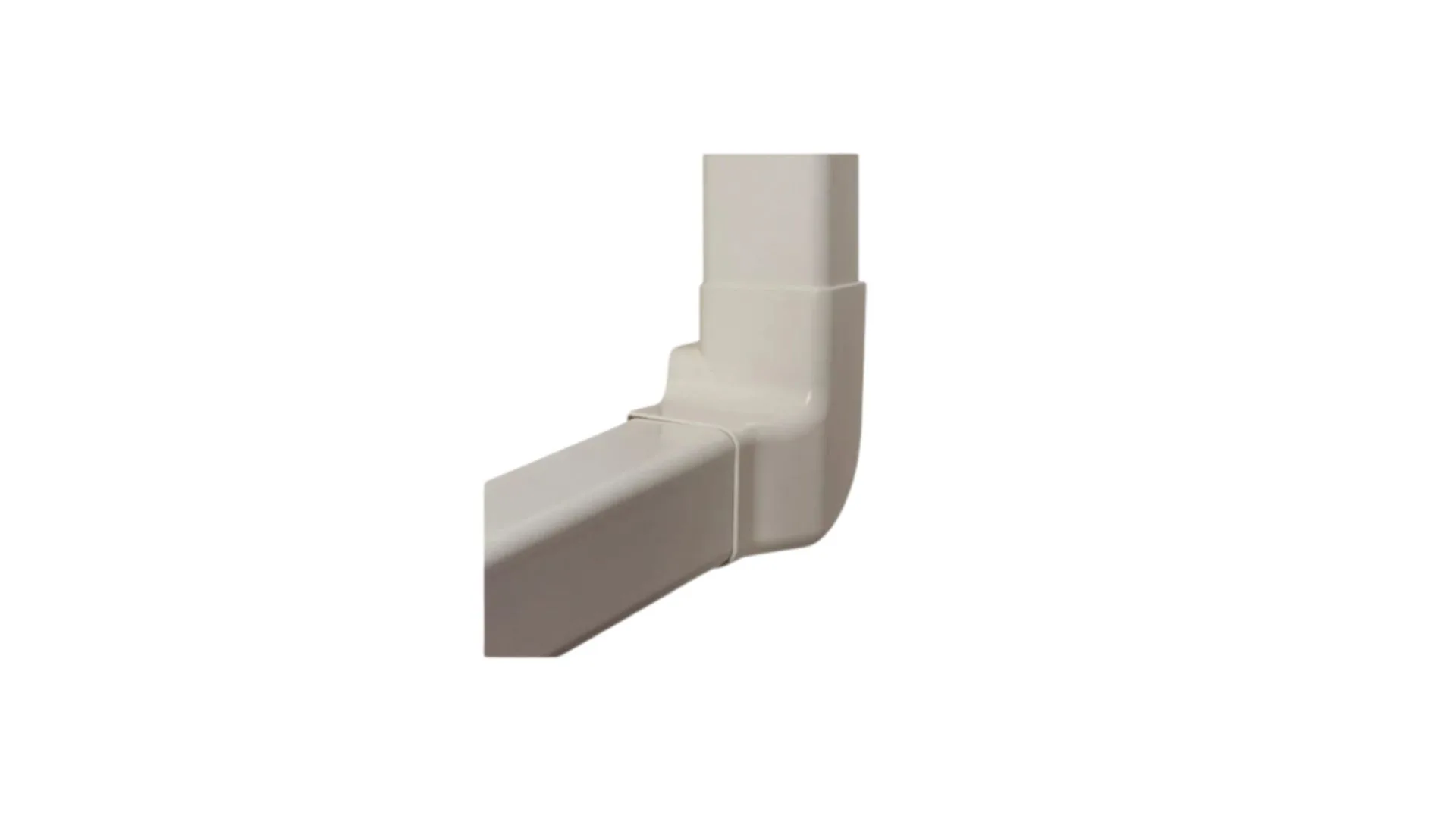 Angle vertical gauche 80x60mm Ivoire (4 pcs) - IMPERIALE