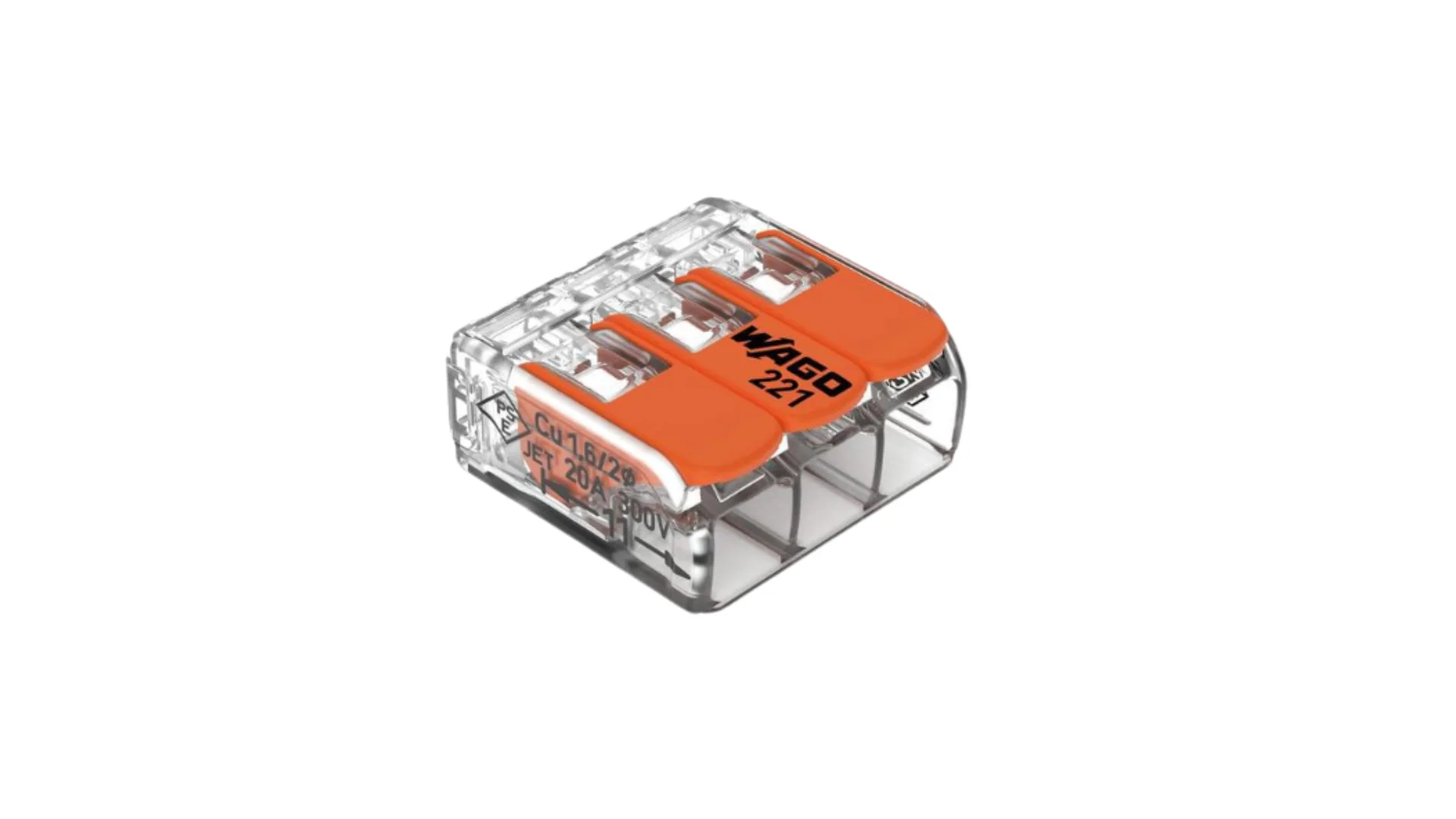 Borne de raccordement compact 3 conducteurs (50p) - WAGO