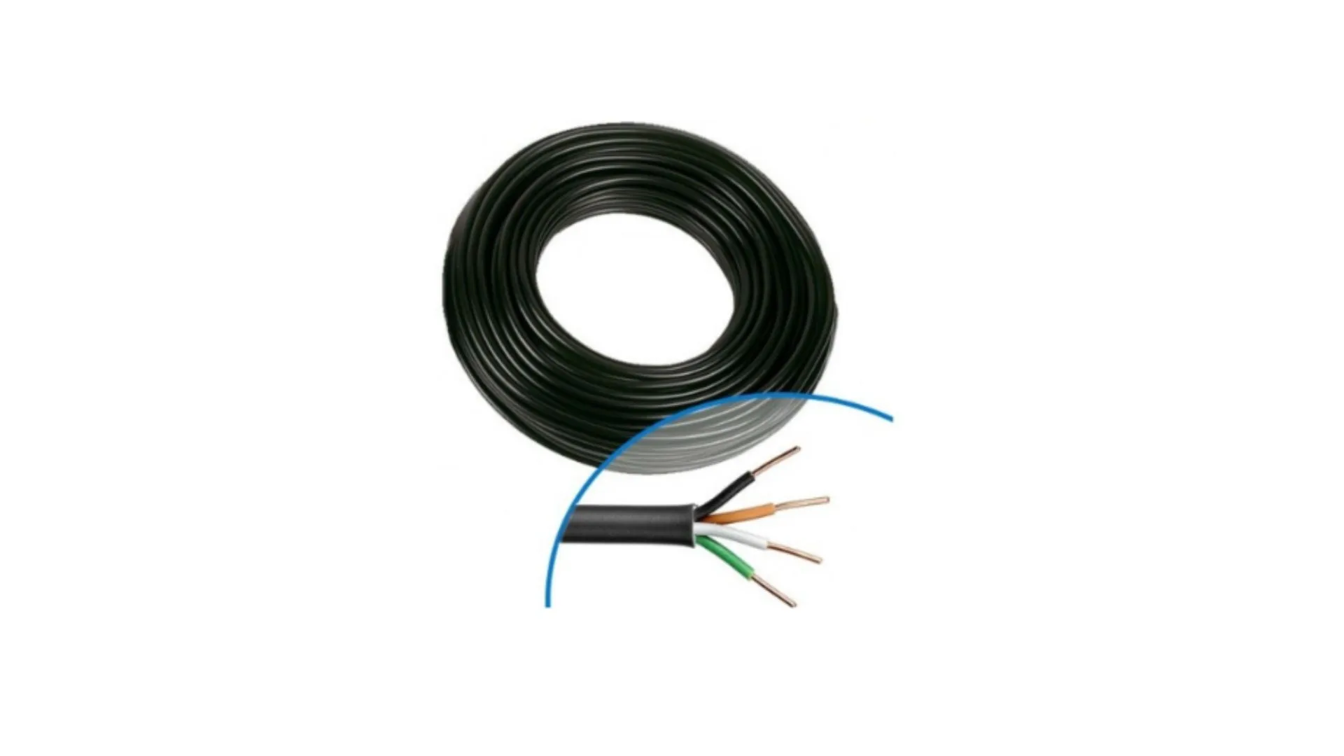 Câble électrique 4G1,5 couronne de 50m