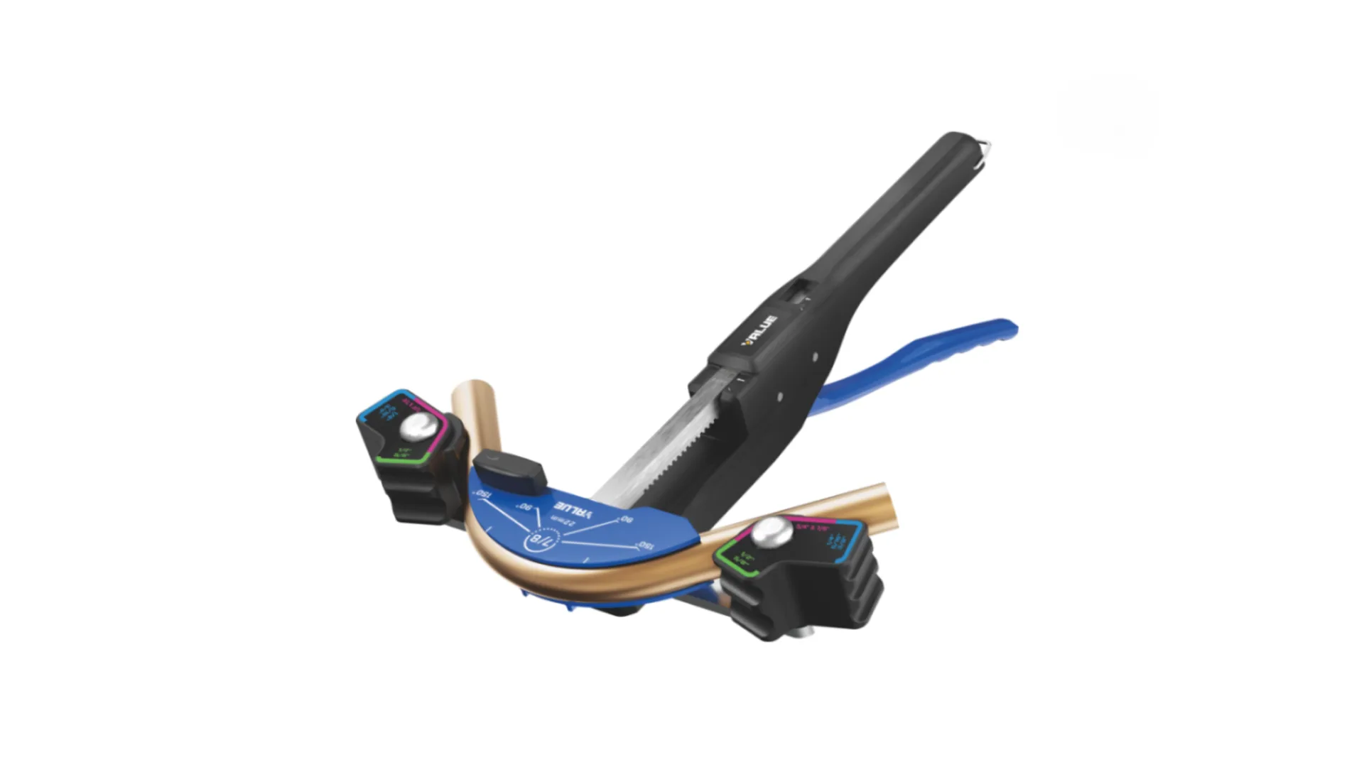 Cintreuse arbalète en coffret avec kit de cintrage inverse avec côte métrique/pouce & molette d'extraction - Taille 1/4  à 7/8", et 6 à 22 mm - VALUE