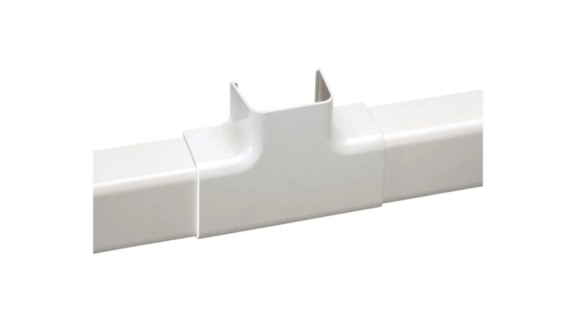 Té d'intersection pour goulotte 80x60 ivoire (4pcs) - IMPERIALE