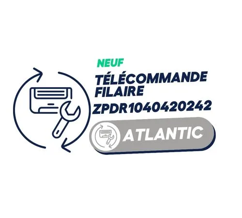UTY-RNRYZ5 - Télécommande filaire à écran tactile (en remplacement de UTY-RNRY) - ATLANTIC dont 0,14 euros d''éco-contribution