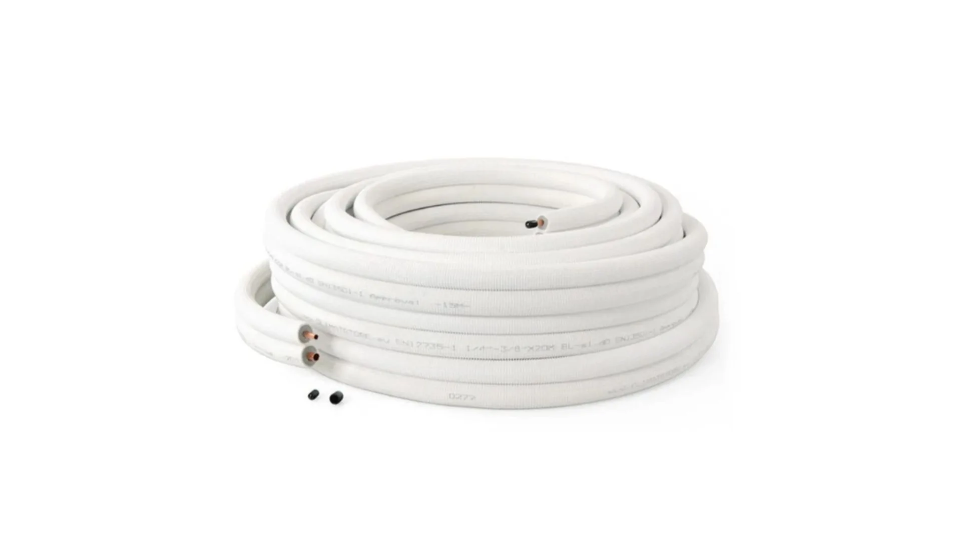 Palette de Liaisons frigorifiques doubles 1/4" - 3/8" - 0.8mm - 50M de cuivre (9pcs)