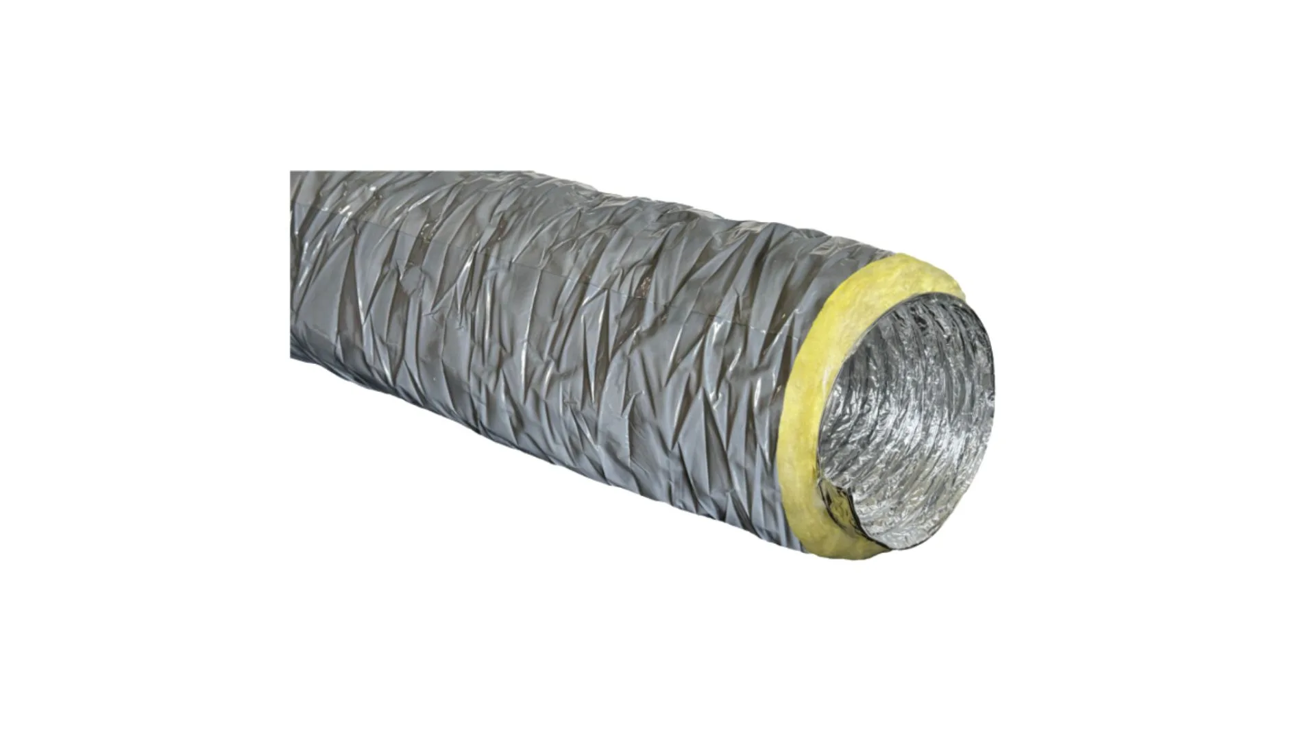 VMC - Gaine souple Aluminium - Jaquette  PVC - Ø 127 mm - 1x6 m - ACOMAT VENTILATION