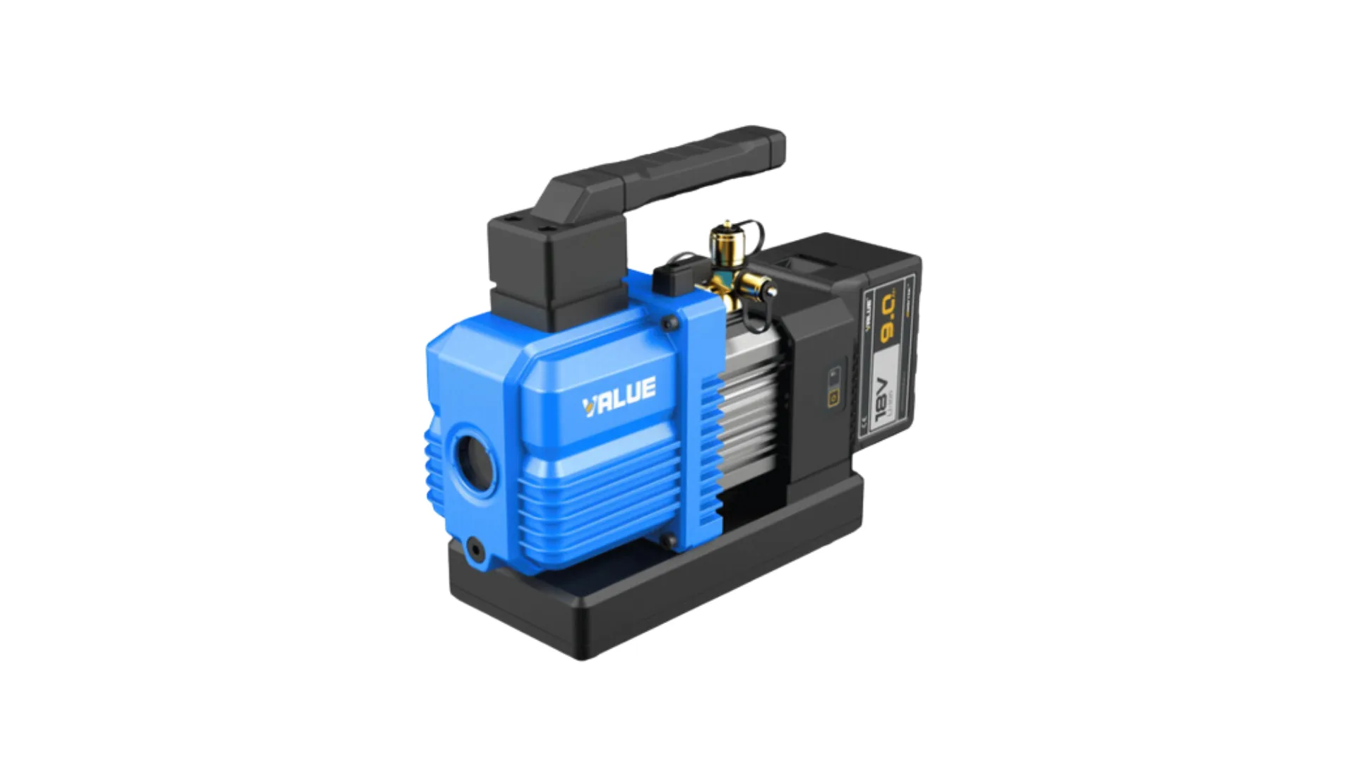 Pompe à vide sans fil 114 L/min en mallette métal sans batterie, sans chargeur, R32 - VALUE