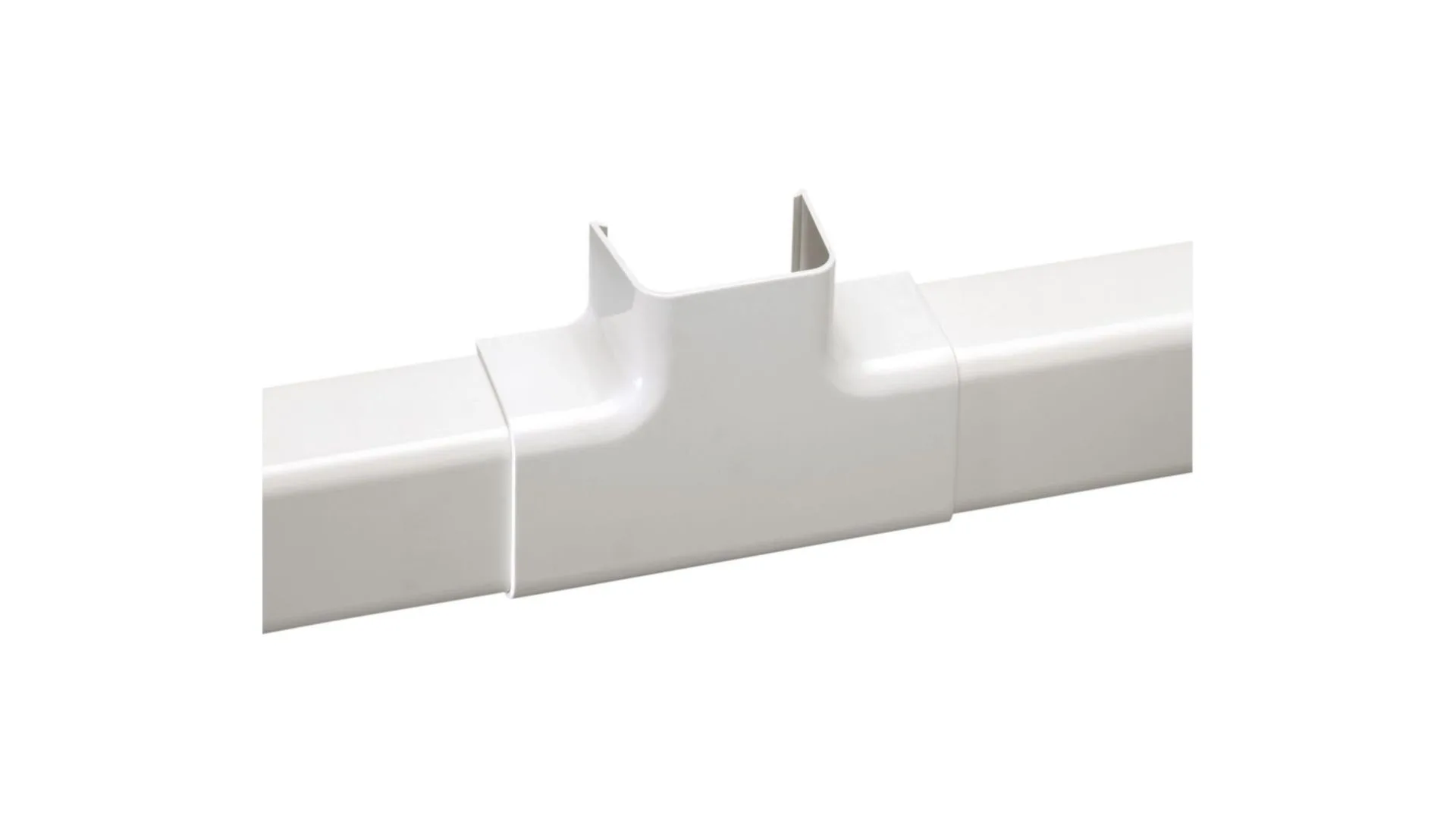 Té d'intersection pour goulotte 110x75 blanc (carton de 2pcs) - IMPERIALE