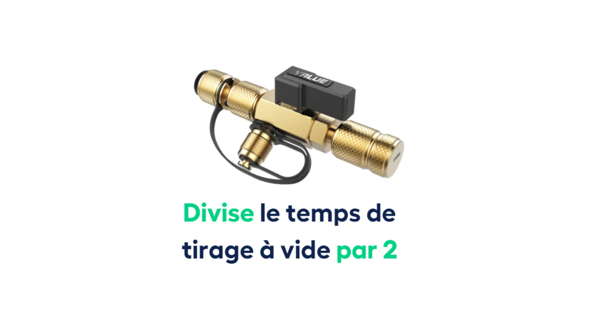 Démonte Schrader sous pression avec vanne de récupération - 1/4' et 5/16'' - VALUE