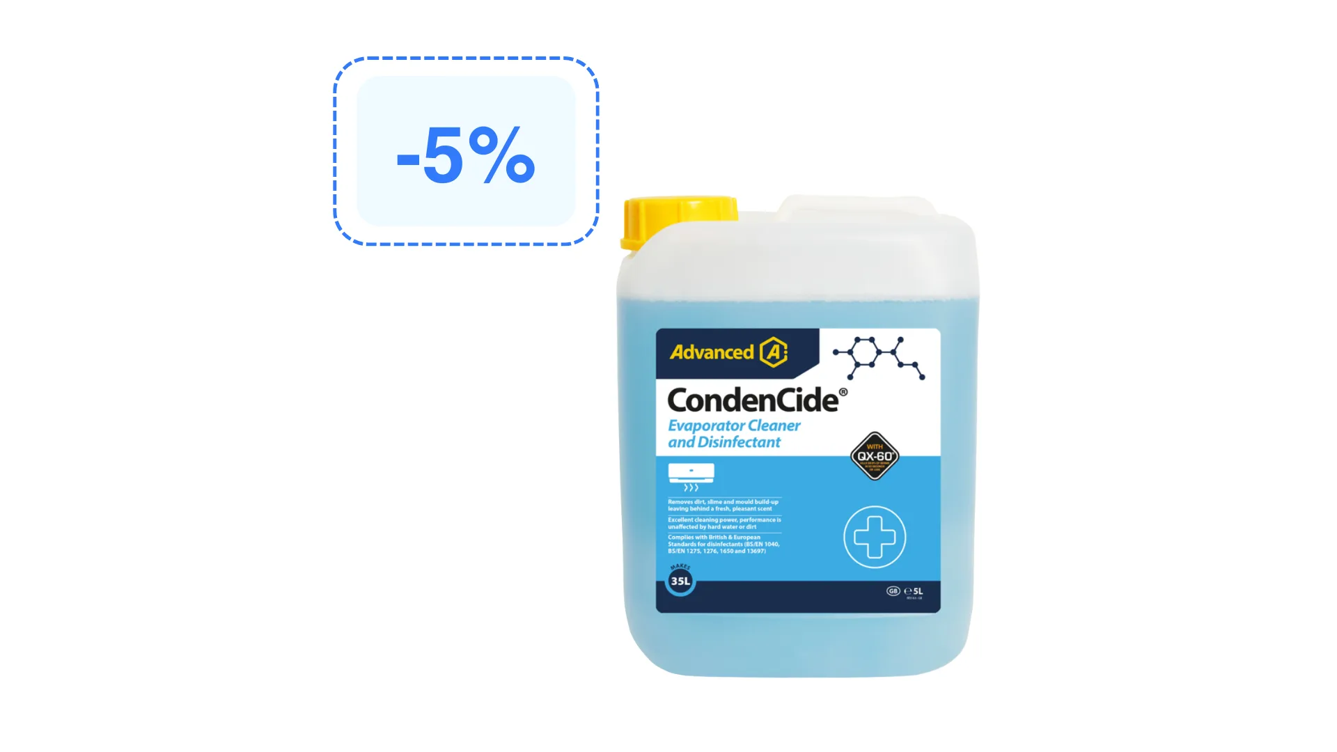 Condencide  nettoyant et désinfectants pour évaporateurs 5L (TP2) - ADVANCED