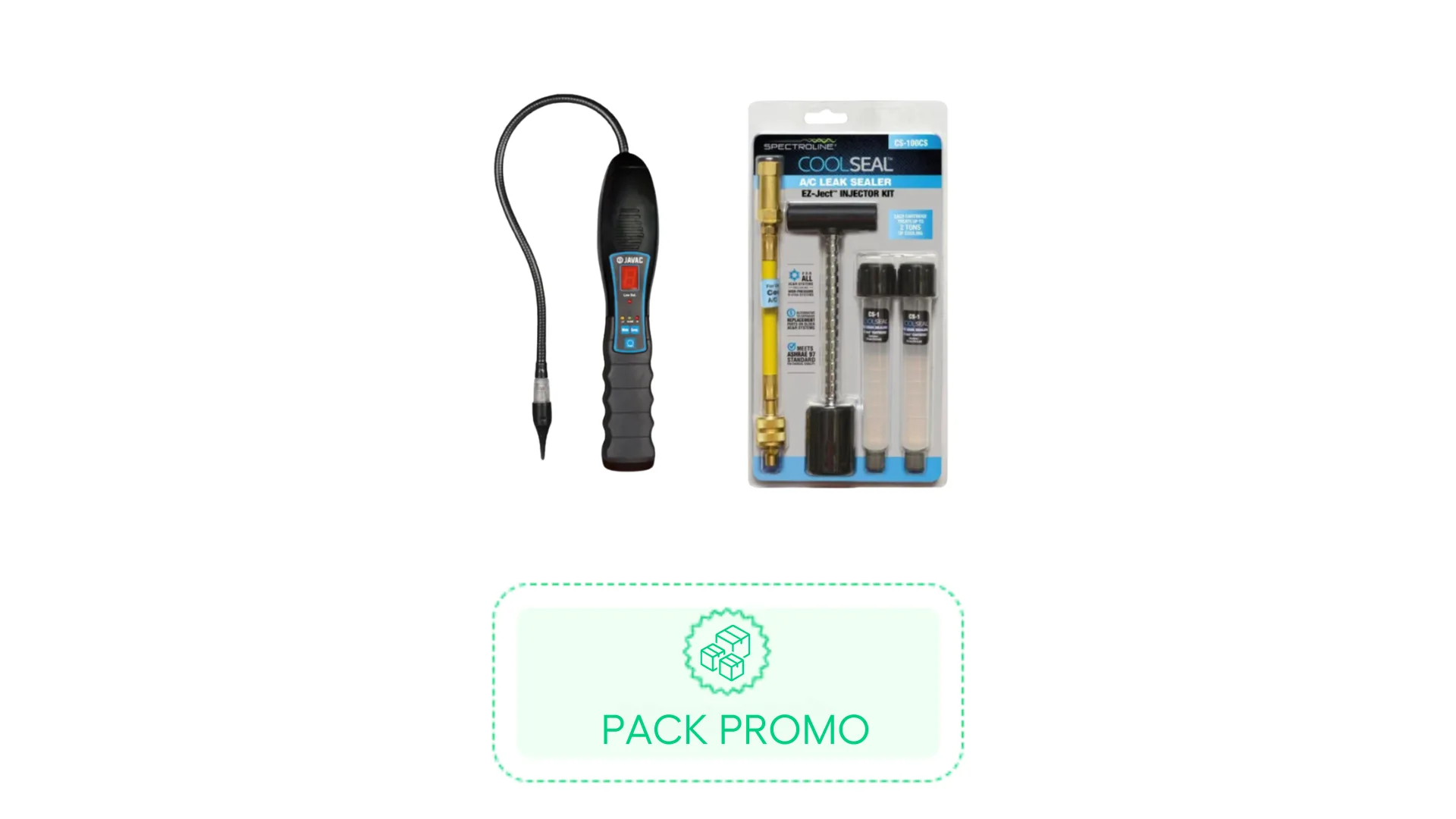 Pack : Détecteur de fuite de fluide + Kit injection colmateur de fuites