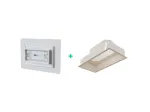 Kit Plénum + Diffuseur de soufflage d'air pour plenum 300x150mm / enjoliveur 500x350mm - BAILLINDUSTRIE