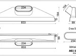Kit grille linéaire multi-fentes 800x80 mm + Plenum de soufflage linéaire ABS 800 mm piquage 200mm