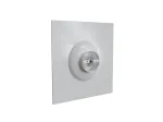 Diffuseur circulaire en aluminium blanc mate - déflecteurs coniques - pour dalle de faux-plafond de 600x600 mm - 1 x Ø 160 mm - BAILLINDUSTRIE