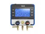 Manomètre électronique connecté avec écran graphique 2 voies et 2 pinces de prise de température, en coffret, batterie lithium rechargeable - VALUE
