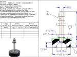 Pied de machine, plot antivibratoire M10 (4pcs)
