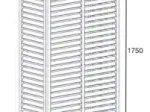 Cache climatisation composite Taille XL blanc