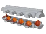 LOT - 4 volets de réglage de débit d'air diamètre 200 + 2 volets diamètre 250 mm - BAILLINDUSTRIE