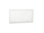 Grille de soufflage double déflexion 400x150mm- Blanc