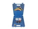 Manomètres 2 voies avec 3  flexibles  - R32, R134a, R407C, R410A - VALUE