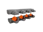 LOT - 4 volets de réglage de débit d'air diamètre 250 mm - BAILLINDUSTRIE