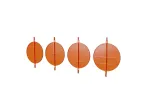 LOT - 4 volets de réglage de débit d'air diamètre 250 mm - BAILLINDUSTRIE