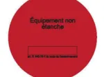Vignettes de contrôle d'étanchéité rouges ''Reconnu non étanche'' (rouleau 30 exemplaires)