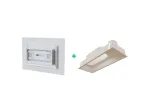 Kit Plénum + Diffuseur de soufflage d'air pour plenum 400x150mm / enjoliveur 600x600mm - BAILLINDUSTRIE