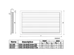 Kit Grille linéaire multi-fentes 535x80 mm - Plenum de soufflage linéaire ABS 535 mm piquage 160mm