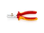 Pince à dénuder universelle 160mm avec ressort - Bi-matière - Chromée - 1000V  - KNIPEX