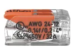 Borne de raccordement compact 2 conducteurs (100p) - WAGO